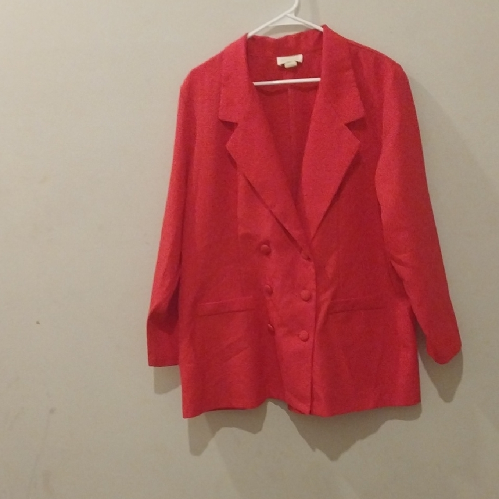 Roaman's Vibrant Red Blazer